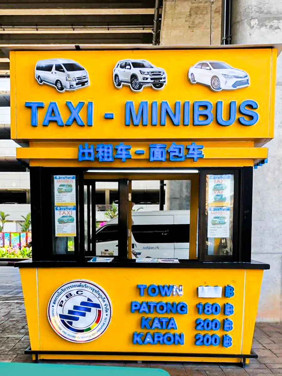 Phuket Airport Limousine check-in point